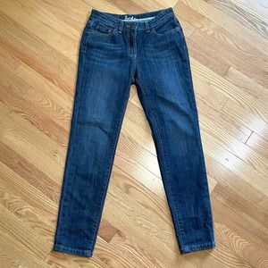 Boden Dark Wash Midrise Skinny Leg Ankle Jeans 4